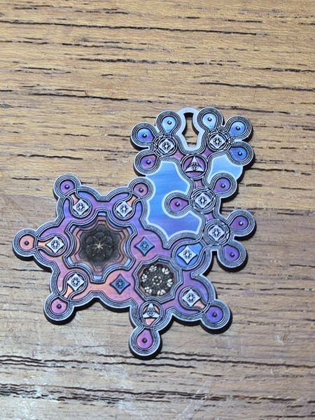 DMT Molecule - Purple/Blue