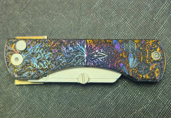 Fire & Ice Titanium Handle - Utility Knife