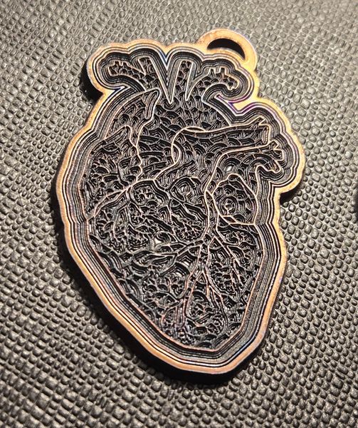 Fractal Heart Gold