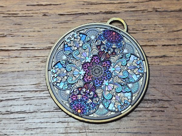 Intricate Rainbow Mandala