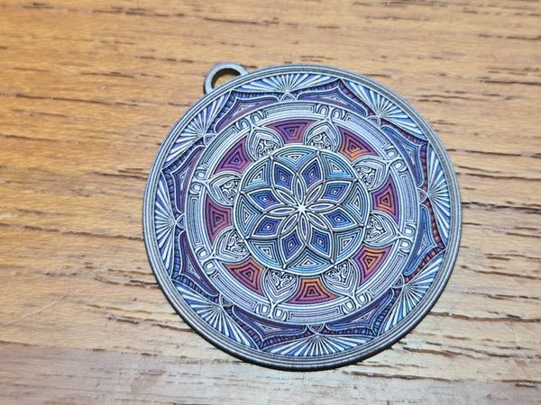 Jeweled Mandala Silver