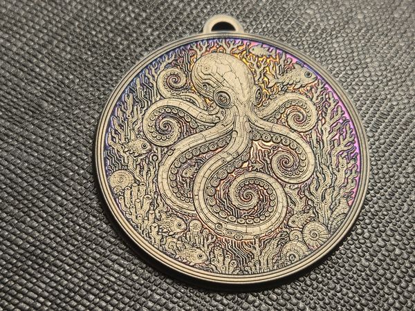 Large Octopus - Red Purple