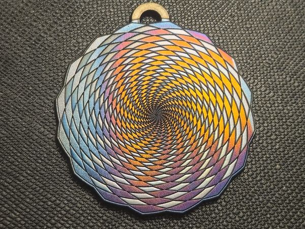 Large Rainbow Pinwheel Spiral