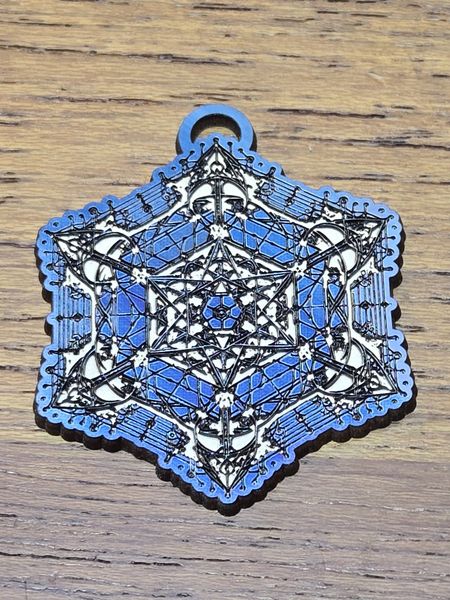 Metatron's Cube - Blue & Gold