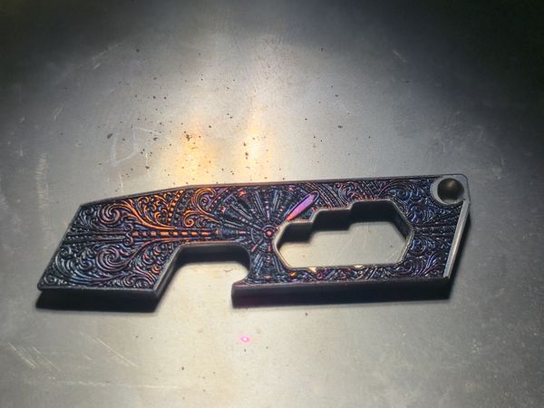 Pry Bar & Bottle Opener w/ Ruler - Titanium