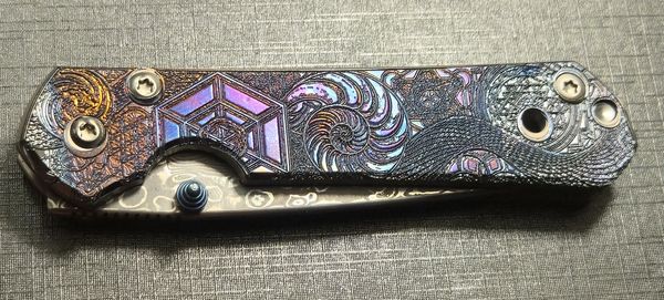 Sacred Geometry Folding Knife