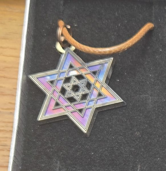 Star of David Multicolor Pendant/Keychain